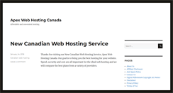 Desktop Screenshot of apexhosting.ca